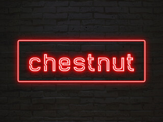 chestnut のネオン文字