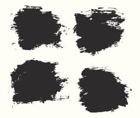 Grunge distressed black texture banner