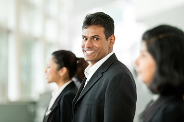 Happy Indian business team.