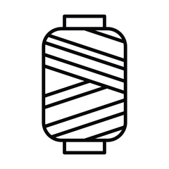 Thread bobbin icon design, illustration design