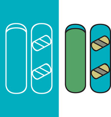 icon vector sport snowboard winter