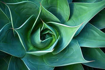 Agave Aura: Soft Details in Cactus Plant Texture