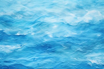 Blue Wave Veil: Abstract Azure Current Digital Image