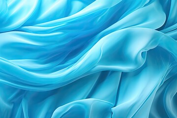 Fototapeta premium Azure Folds: High-Resolution Aqua Abstract 