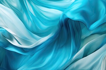 Obraz premium Azure Folds: High-Resolution Aqua Abstract Background