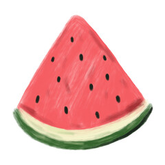 A slice of watermelon illustration