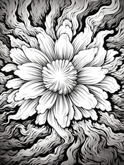 Black and White Psychedelic Art: A Monochrome Trip