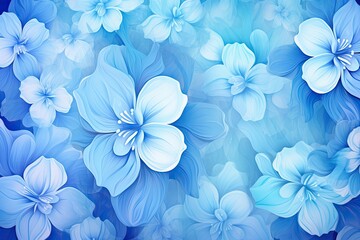 Blue Blossom Abstract: Vibrant Blue Effects Background