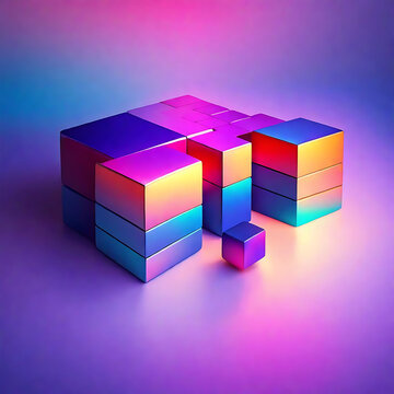 Boffin's Big Cube in a Gradient Color.