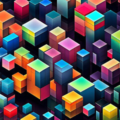 Colorful Cube Artwork
