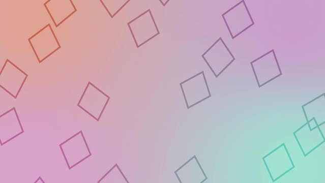 CG of pastel-colored background including rhombus shaped object