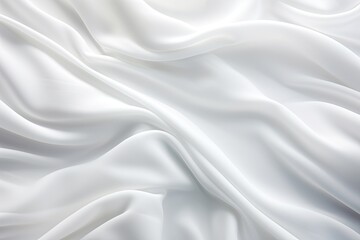 Cloud Cloth - Soft Abstract Waves on White Background