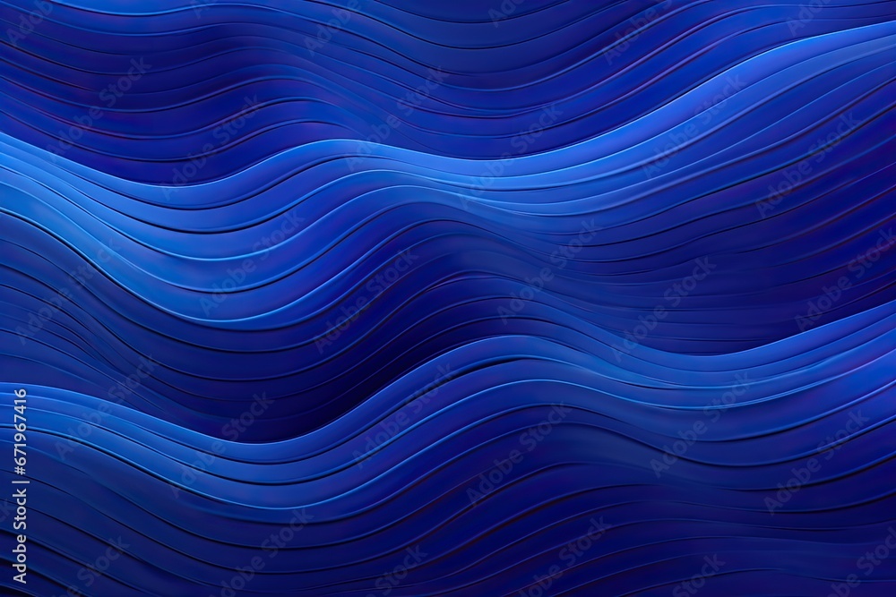 Poster cobalt pulse: vivid abstract blue wave-like pattern background