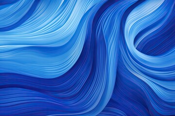 Obraz premium Cobalt Pulse: Abstract Blue Wave-like Pattern Digital Image