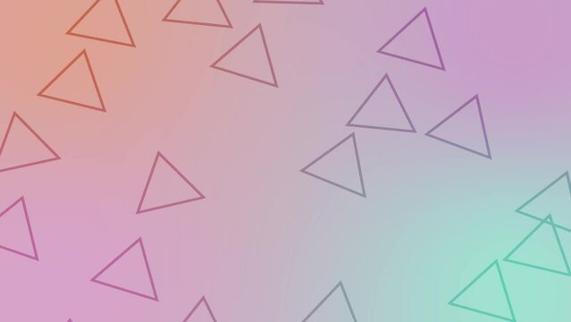 CG of pastel-colored background including triangle shaped object