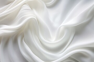 Fototapeta premium Cotton Cascade: Abstract Soft Waves