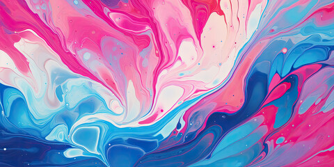 Fototapeta na wymiar Abstract marbled ink liquid fluid watercolor painting texture banner