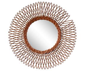 Image of Classic Vintage Sunburst Circle Mirror