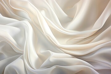 Fototapeta premium Draped Dream: Soft Waves on Abstract Cloth Background