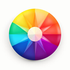 circle rainbow wheel design palette spectrum vector color saturation guide graphic contrast sample