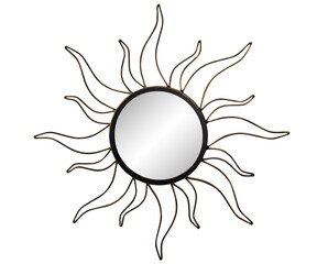 Image of Classic Vintage Sunburst Circle Mirror