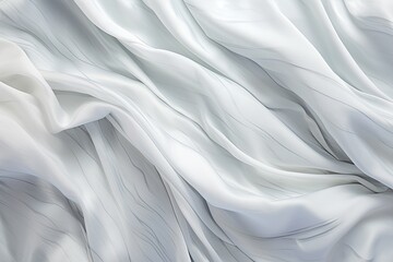 Glacial Glimmer: White and Gray Satin Texture