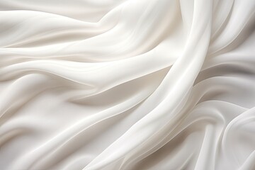 Lunar Essence - White Fabric Smooth Texture: A Celestial Surface Background - obrazy, fototapety, plakaty