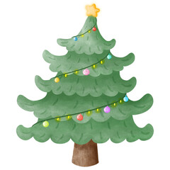 Christmas tree with star