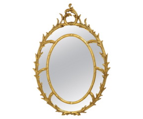 Image of Classic Vintage Sunburst Circle Mirror