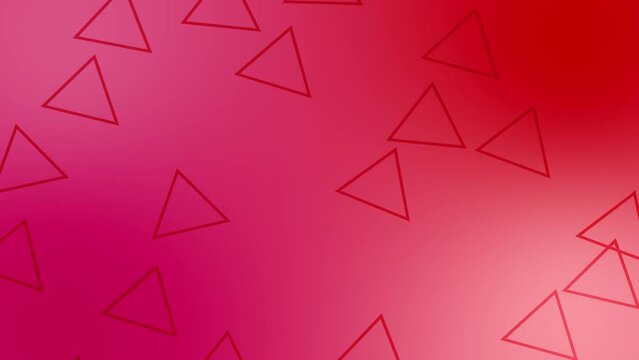 CG of red background including triangle shaped object