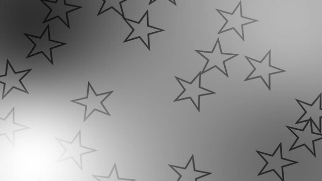 CG of black and white background including star shaped object