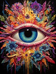 Psychedelic Eye Transformations: Unlocking Artistic Vision through Perception