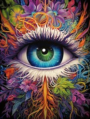 Psychedelic Eyes Art: Transforming Perception with Artistic Vision