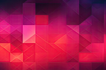 Abstract geometric background with red, pink, blue and purple colors, Magenta gradient geometric background, AI Generated