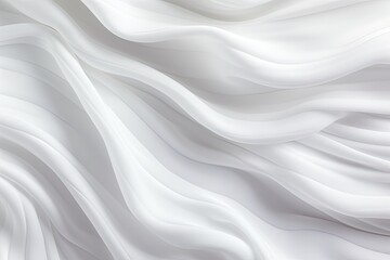 Ripple Reverie: Abstract White Fabric Texture Background