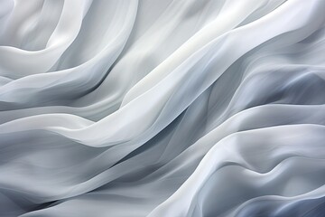 Obraz premium Silken Expanse: Gray Satin Panorama with Beautiful Soft Blur Patterns on White