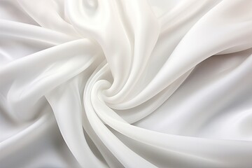 Silken Whispers: Smooth White Fabric Texture Background