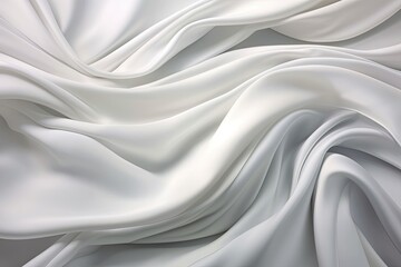 SilkScape: White and Gray Panoramic Satin Texture - Premium Digital Image