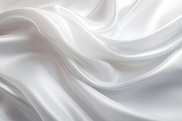 Obraz premium Silver Spectrum: White Satin Texture with Soft Blur Pattern