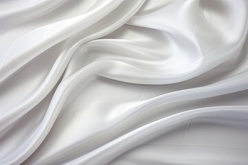 Obraz premium Silver Surf: Abstract Waves of Fabric Background