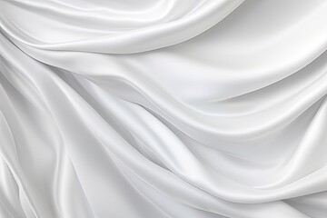 Obraz premium Snow Drift Satin: A White Gray Satin Texture Background