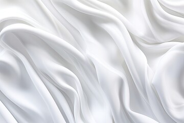 Obraz premium Snowy Swirls: Soft Waves on a White Background