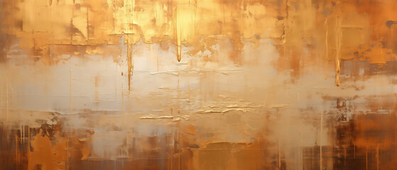 Abstract background, painting made of gold on the marble, suitable for use as a background, wallpaper, or wall art.
