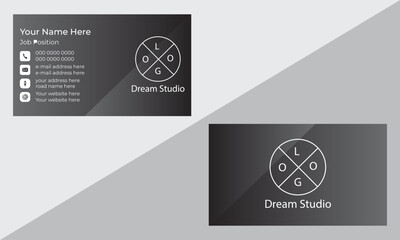 An elegant luxury Modern Creative & Clean business business card design.set to print with vector & illustration. Template is ready for print.
