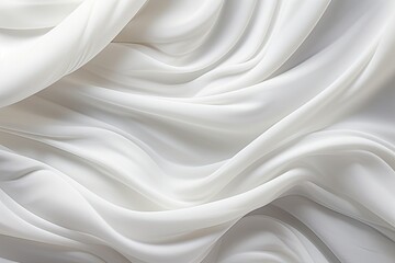 Weave Waves: White Cloth Abstract