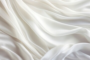 Whispering White: Soft Waves on Abstract Cloth Background