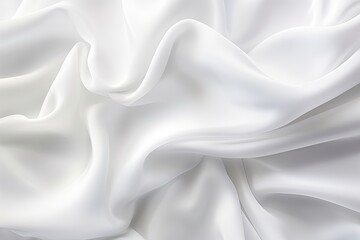 Obraz premium White Velvet: Soft Wave Details on a Cloth Background - Abstract Image