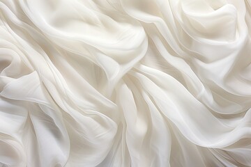 Obraz premium White Wave: Abstract Cloth Background with Soft Waves