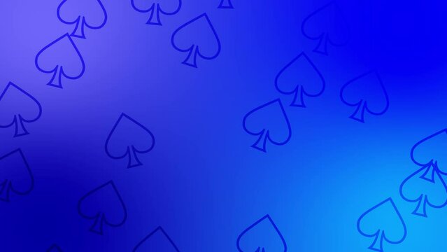 CG of blue background including spade shaped object