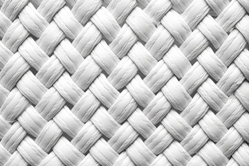 White Weave Fabric Texture Background
